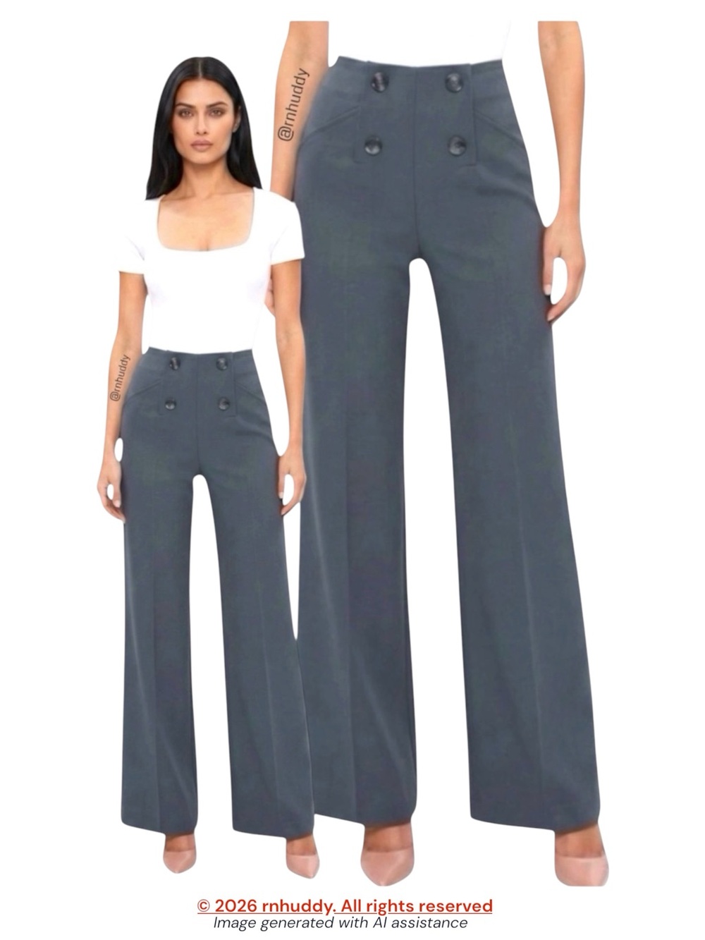 NWOT Betabrand XL Long Atlantic Dress Yoga wide leg Pant